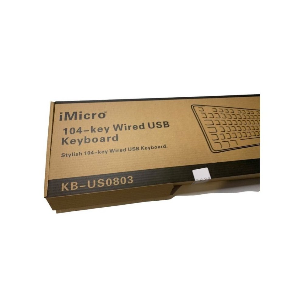iMicro KB-US0803 104-Key Wired USB English Keyboard Black - Picture 8 of 15